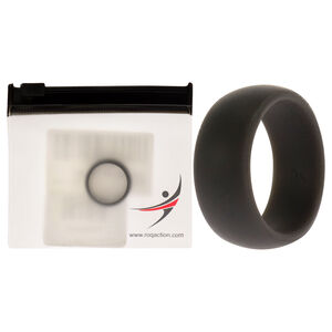 Silicone Wedding Ring - Grey by ROQ for Men - 7 mm Ring